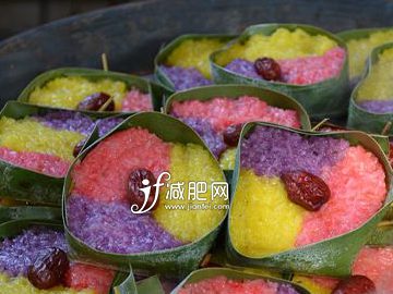 一日三餐怎么吃减肥 三色糯米饭