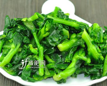日本油菜为低脂肪蔬菜且含有膳食纤维