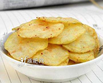 烤制的薯片热量脂肪含量低
