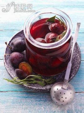 水果,自制的,广口瓶,做,盐渍食品_gic7717412_A jar of preserved damsons_创意图片_Getty Images China