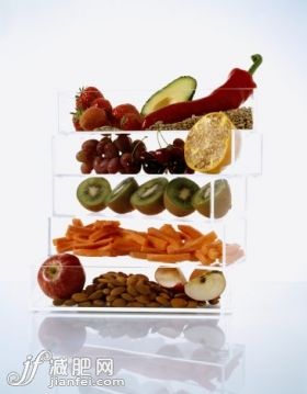 饮食,健康食物,构图,图像,摄影_200458391-001_Fruit and vegetables in transparent boxes_创意图片_Getty Images China