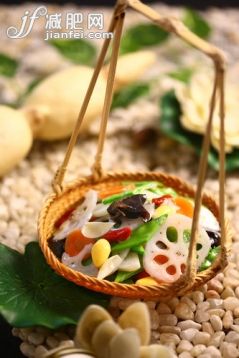 食品,晚餐,莲藕,炒菜,健康生活方式_a874d7d50_荷塘小炒_创意图片_Getty Images China