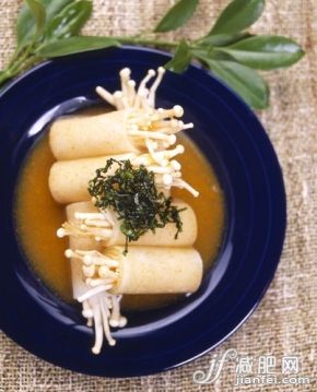 食品,美味,蘑菇,金针菇,豆皮_4e406a107_金针菇_创意图片_Getty Images China