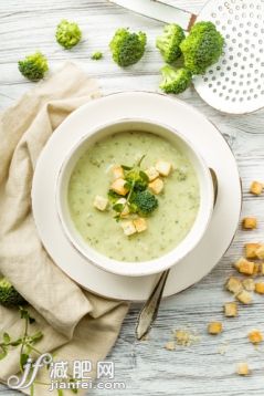 开胃品,西兰花,食品,绿色,膳食_gic13496927_fresh broccoli soup with croutons_创意图片_Getty Images China