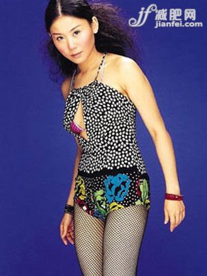 蓝心湄服用大麦若叶青汁减肥