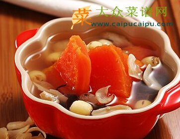 雪莲子罗汉果花清炖木瓜