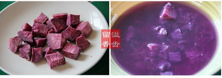 紫薯西米奶香汤如何做