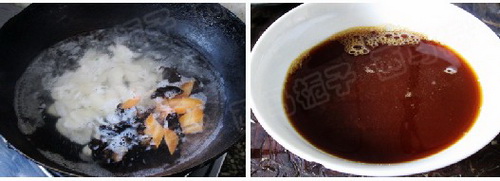 香脆糖醋荸荠素肉片步骤5-6