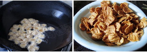 香脆糖醋荸荠素肉片步骤7-8