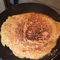 豆浆渣葱花饼 少油版 减肥早餐的做法图解4