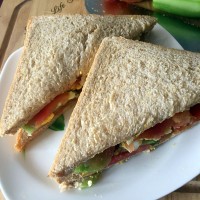 超级无敌瘦身早餐❀三明治的做法图解4