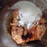 减脂食谱-油煎杂蔬鸡胸肉饼的做法图解2