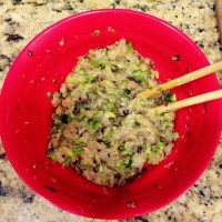 【减脂增肌】鸡胸芦笋蘑菇馄饨的做法图解2