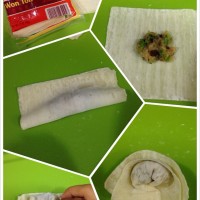 【减脂增肌】鸡胸芦笋蘑菇馄饨的做法图解3