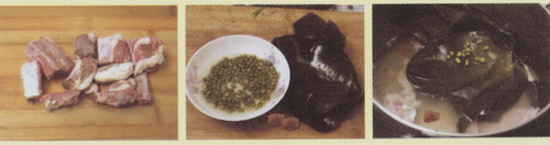 绿豆海带排骨汤做法步骤1-3