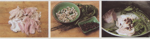 鲜车前草猪肚汤做法步骤1-3