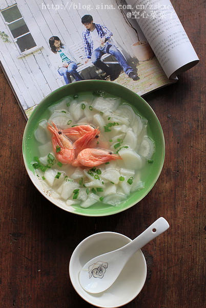 萝卜虾汤的做法