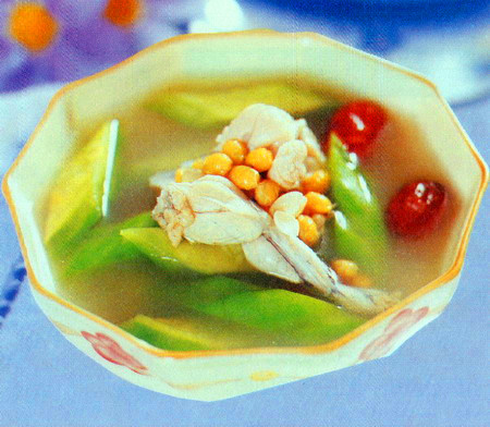 苦瓜黄豆牛蛙汤