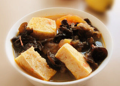 冻豆腐木耳酸汤