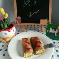 减肥早餐  鸡蛋卷的做法图解5