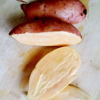 红薯豆沙丸子（无糖低油减肥版哟！！）的做法图解1