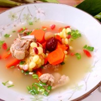 减肥糯玉米排骨汤的做法图解6