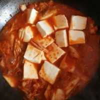 减肥餐  辣白菜豆腐汤的做法图解6