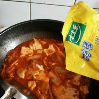 减肥餐  辣白菜豆腐汤的做法图解7