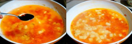 番茄土豆鲜虾汤做法步骤7-8