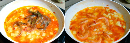 番茄土豆鲜虾汤做法步骤9-10