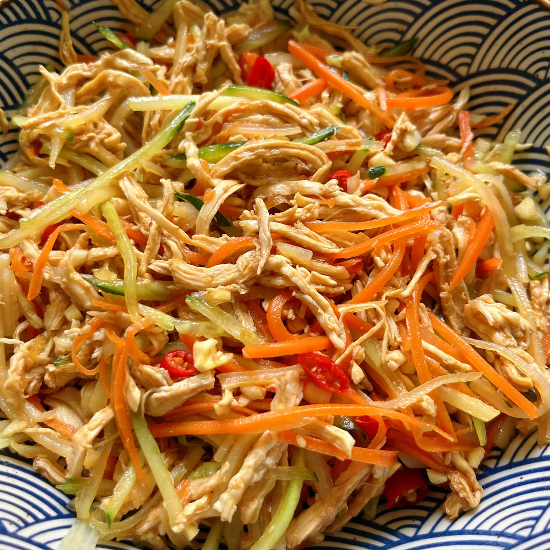 减脂一定要吃的生菜鸡丝卷🐔好吃饱腹不胖的做法 步骤10