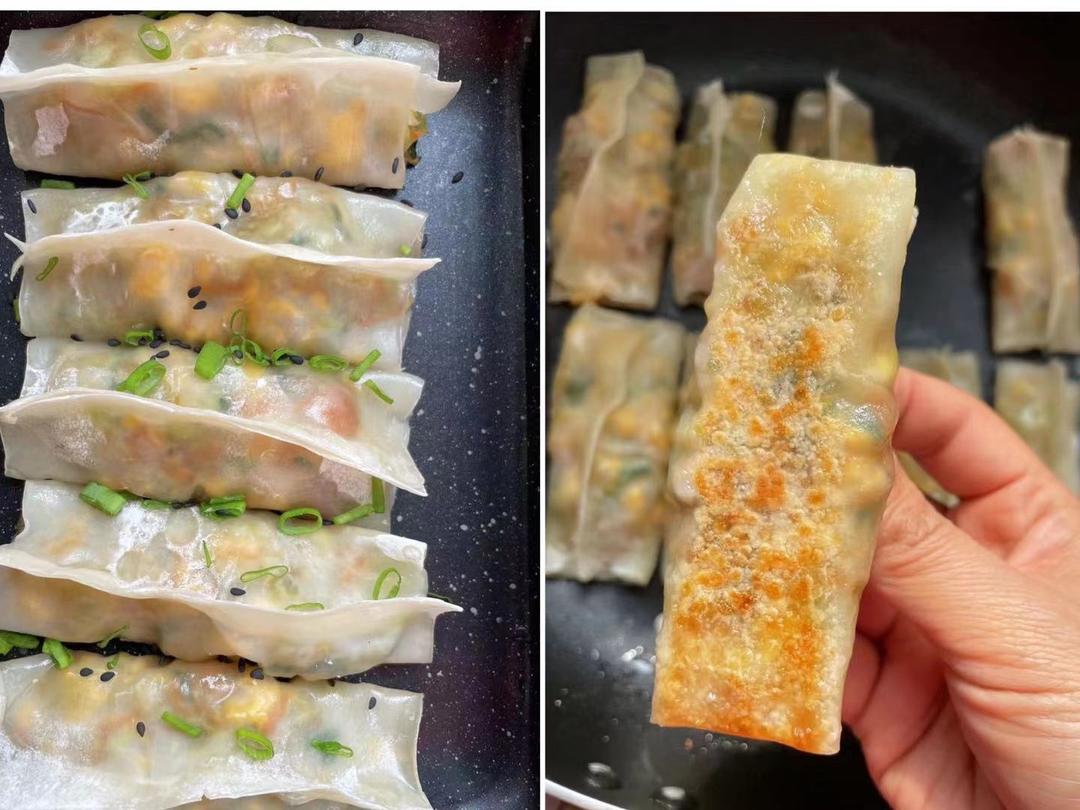 元气满满减脂早餐～水煎素锅贴的做法