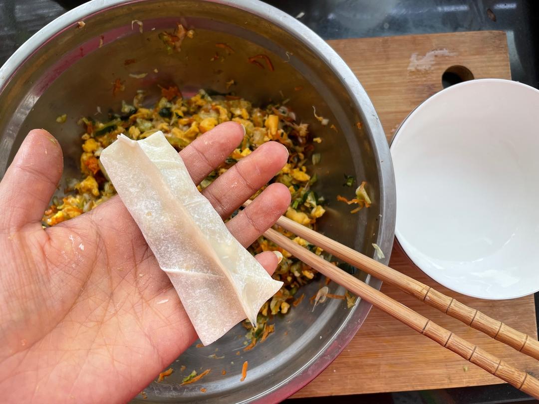 元气满满减脂早餐～水煎素锅贴的做法 步骤7