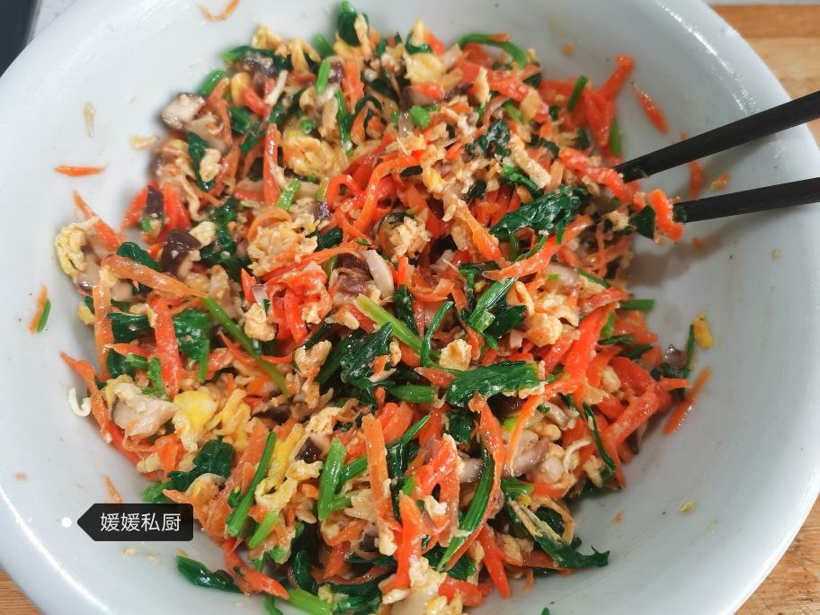 （减脂）玉米面菜团子的做法 步骤4