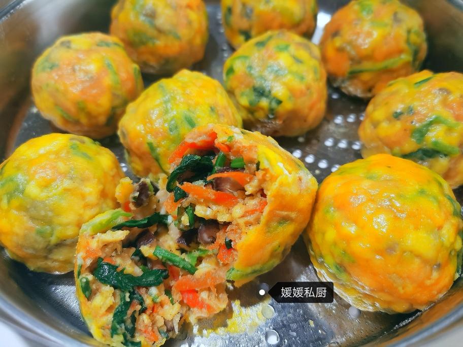 （减脂）玉米面菜团子的做法 步骤9