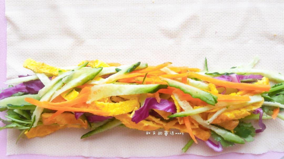 💯蔬菜豆皮卷健康又美味(减肥必备)的做法 步骤3