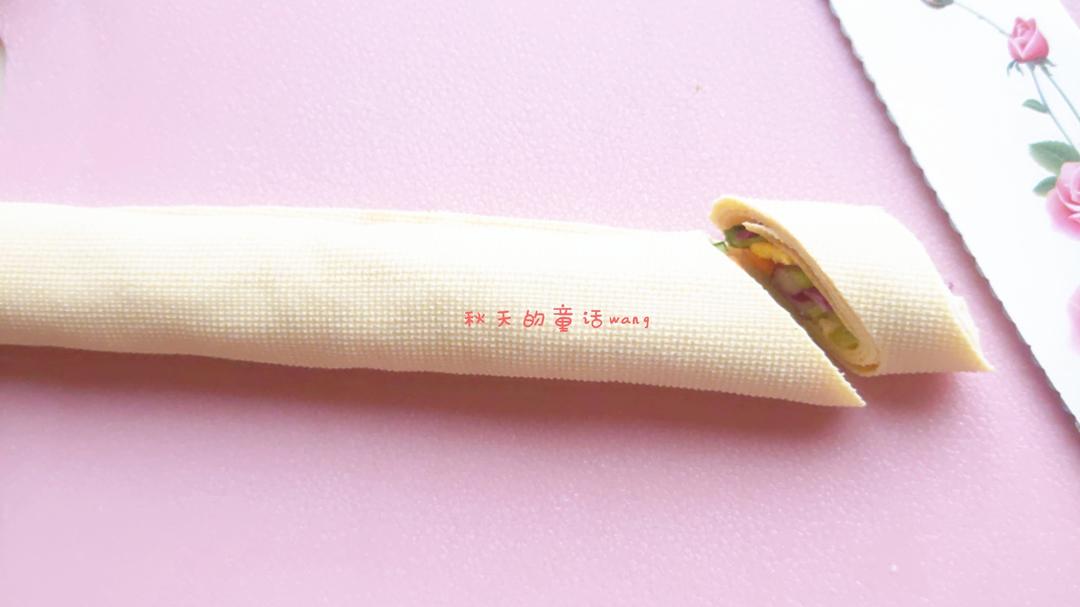 💯蔬菜豆皮卷健康又美味(减肥必备)的做法 步骤5