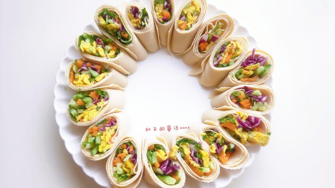 💯蔬菜豆皮卷健康又美味(减肥必备)的做法 步骤6