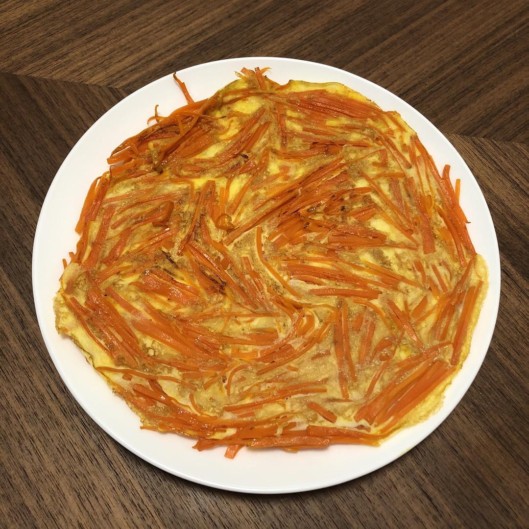 减脂餐-低脂无糖但香甜好吃的胡萝卜煎蛋的做法 步骤8