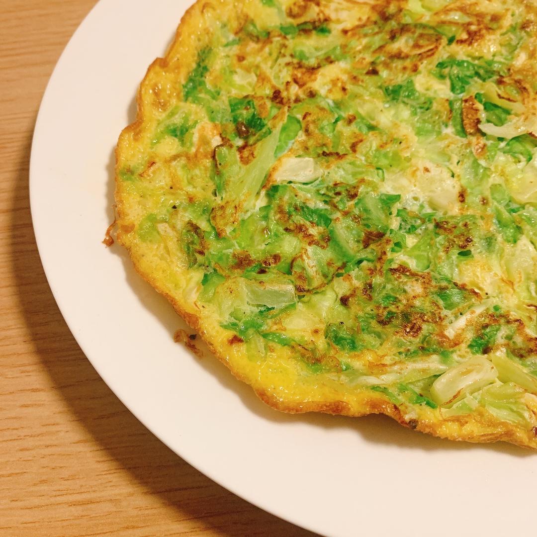 🔥一人食｜低卡减脂包菜鸡蛋饼（减肥党必学❗️）的做法 步骤13