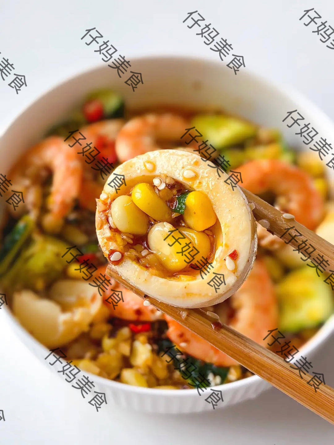 凉拌虾仁的做法 步骤3