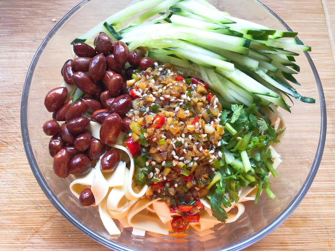 低脂减肥餐👉凉拌麻辣豆皮❗️酸辣开胃巨好吃😋的做法 步骤17