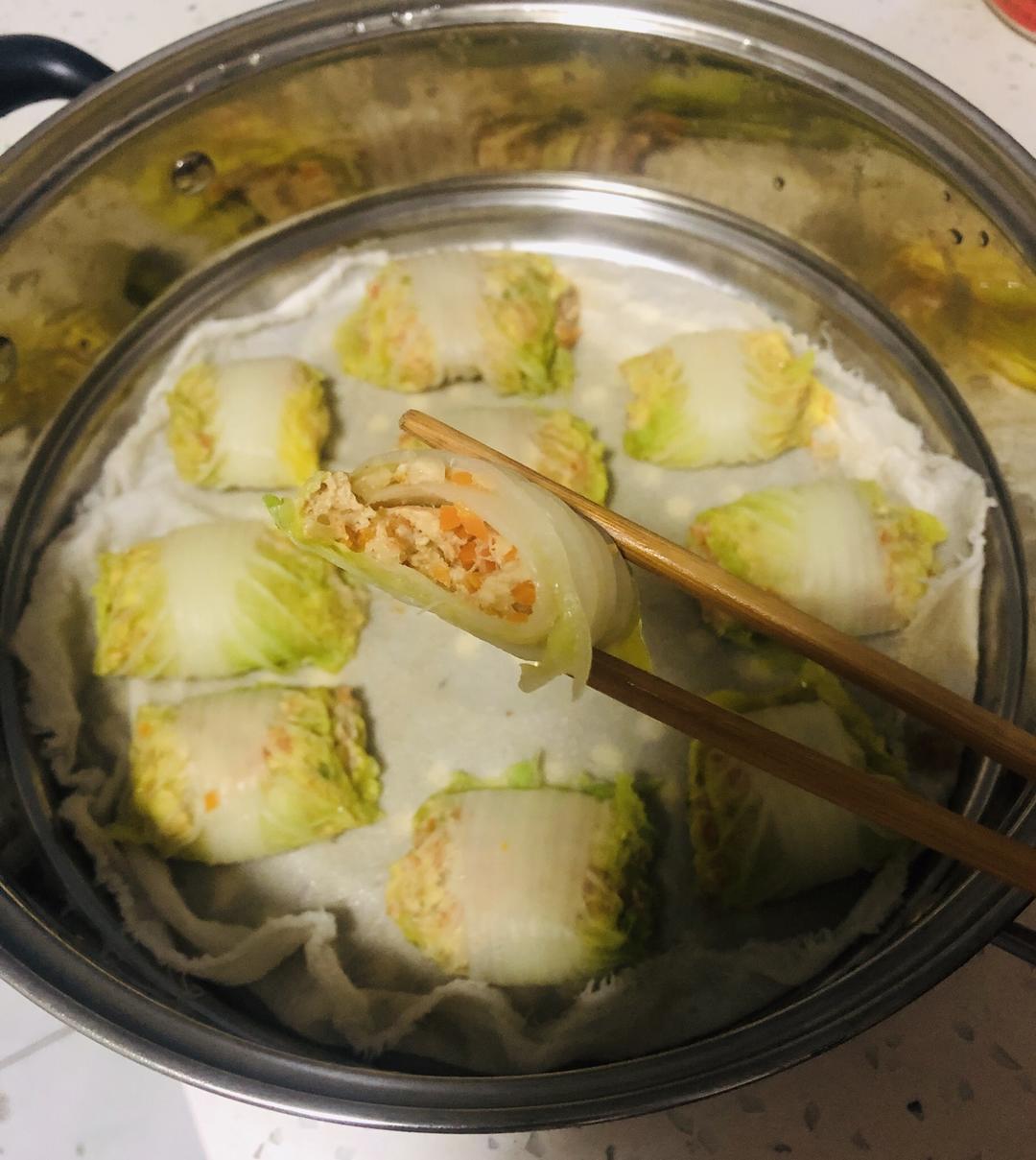 减肥餐——鸡肉卷的做法 步骤7