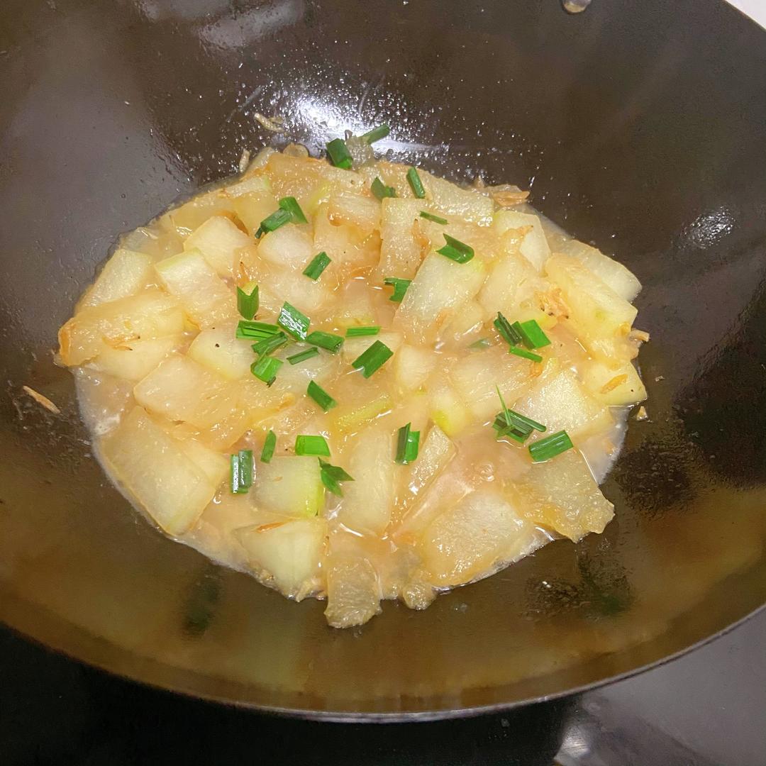 虾皮焖冬瓜 安利给需要减脂的姐妹的做法 步骤4