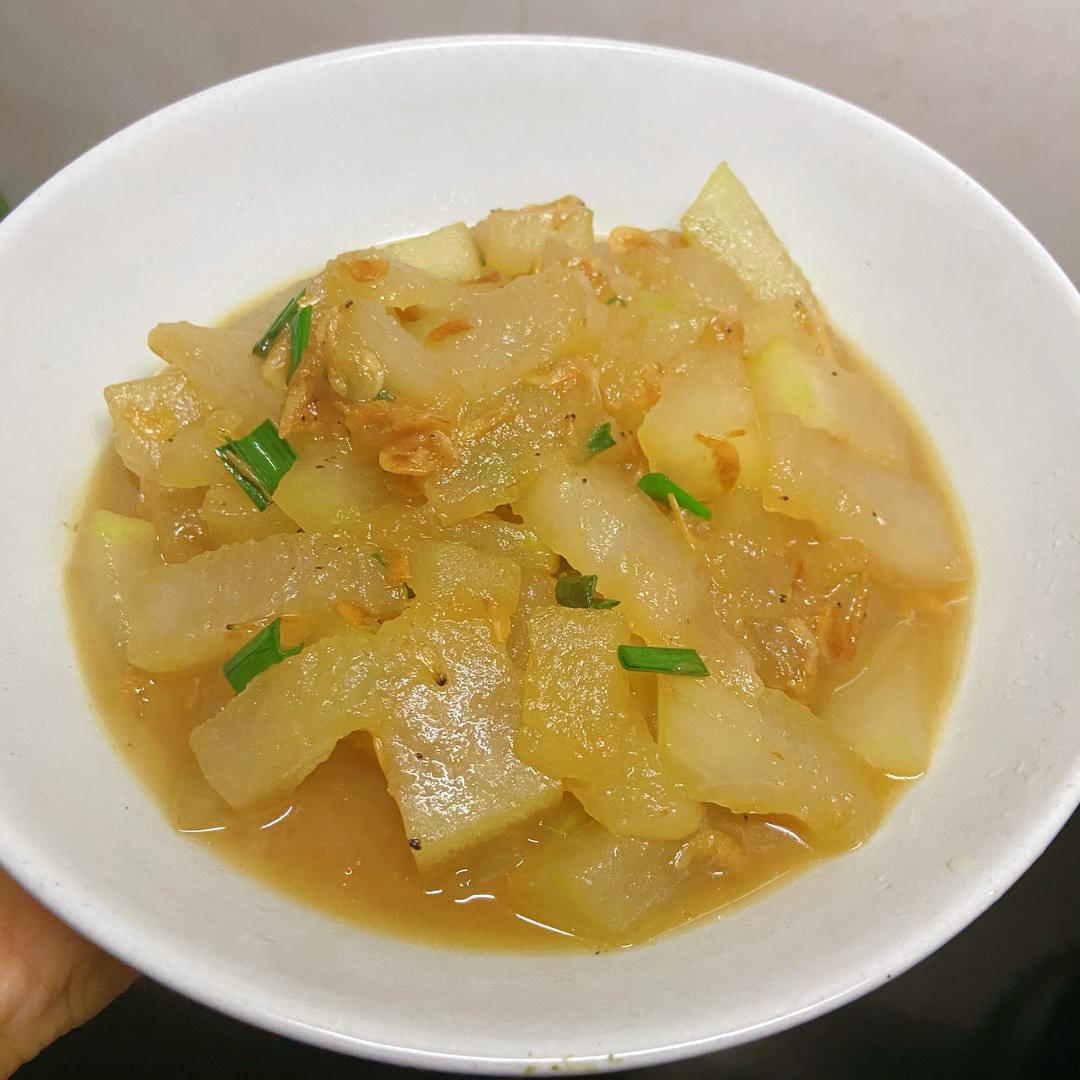 虾皮焖冬瓜 安利给需要减脂的姐妹的做法 步骤5