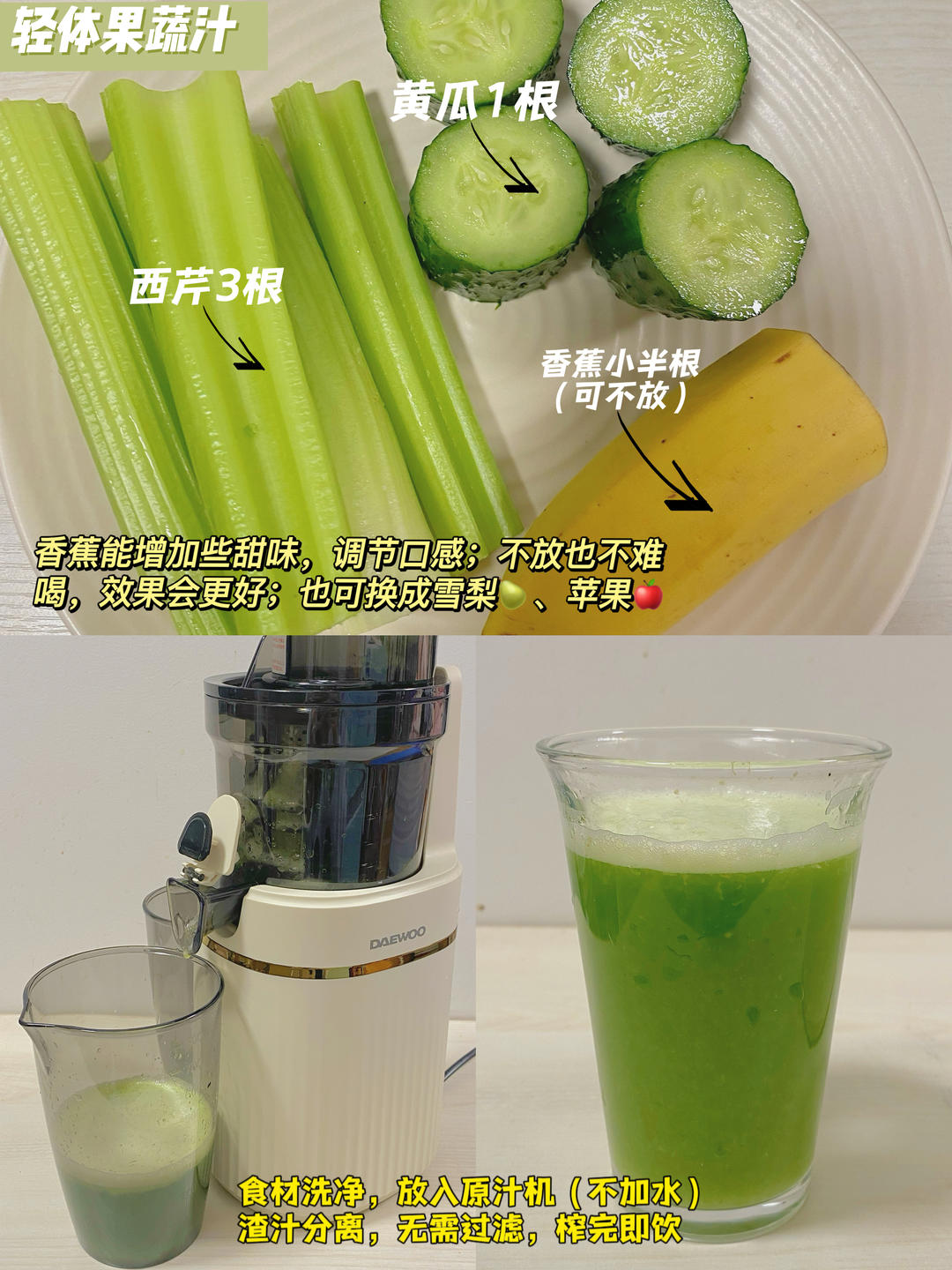 ㊙️早C晚A‼️四款抗炎抗氧果蔬汁‼️大餐急救的做法 步骤2