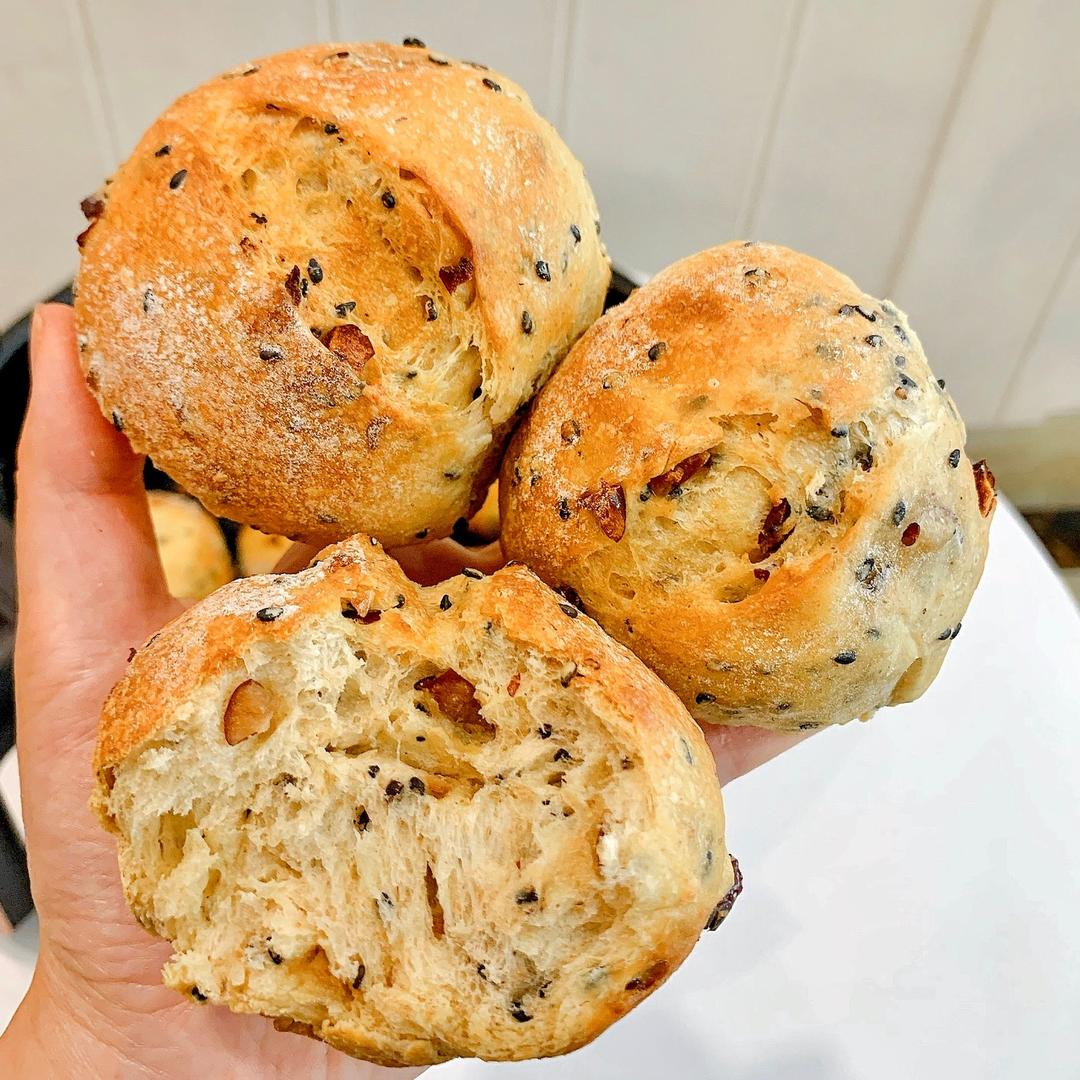 ♨️空气炸锅全麦红枣面包球的做法 步骤11