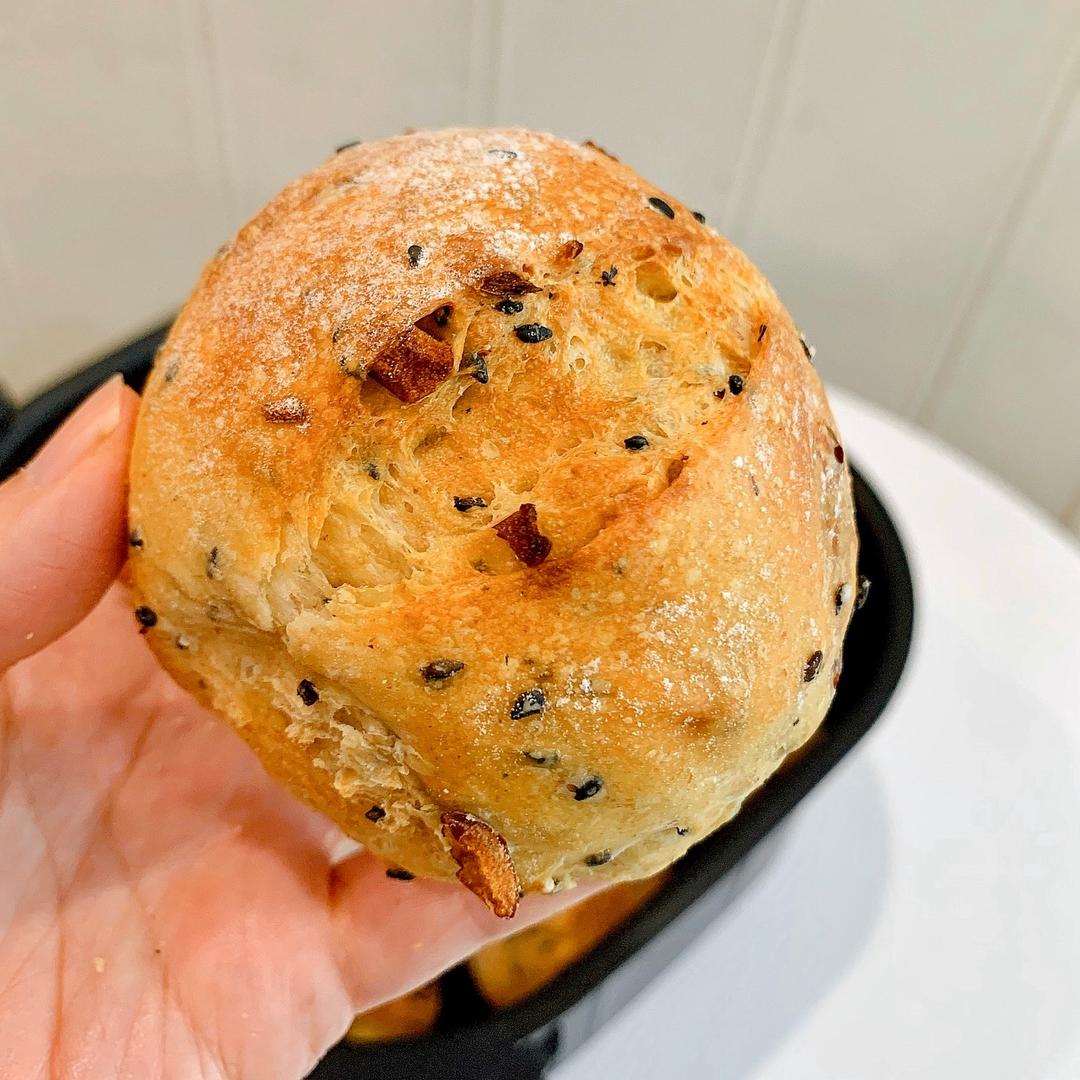 ♨️空气炸锅全麦红枣面包球的做法 步骤12