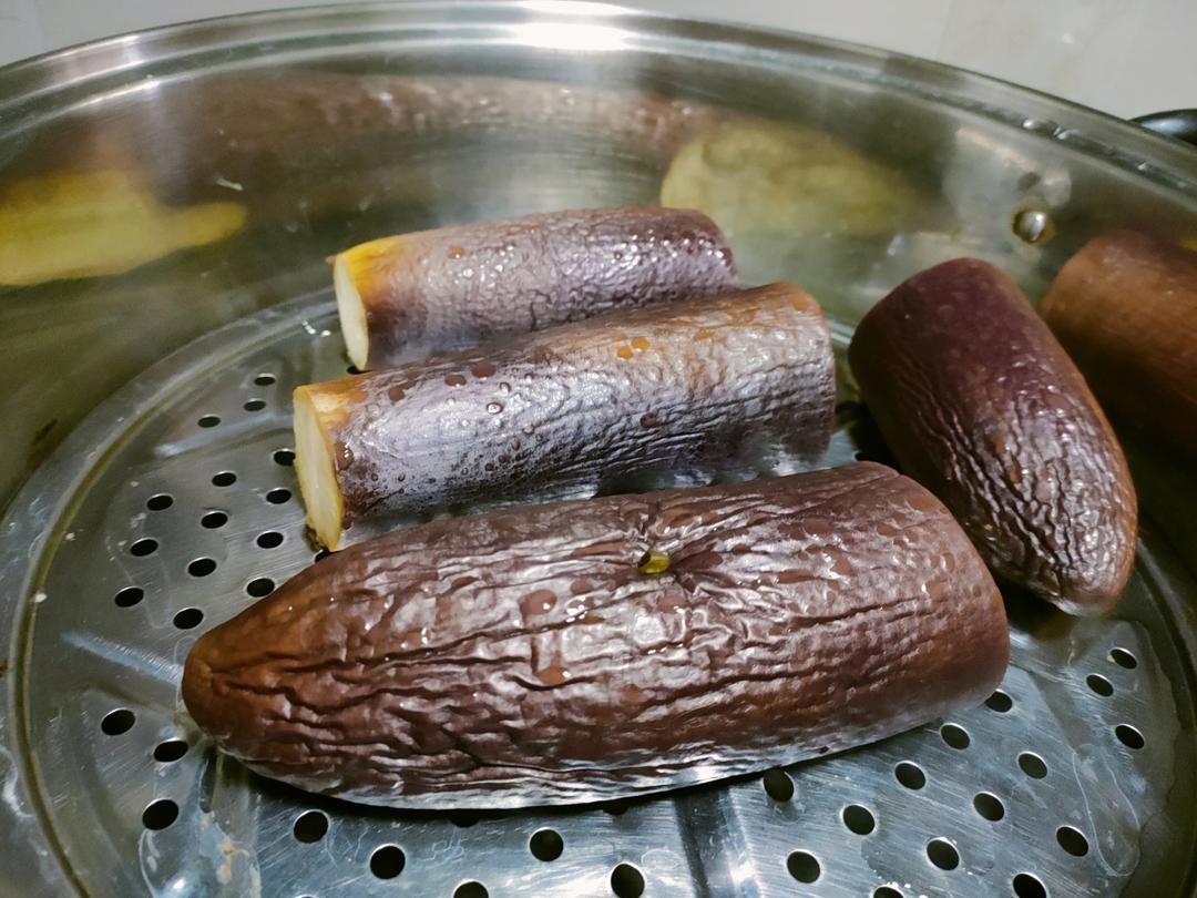 皮蛋辣椒擂茄子少油低脂版夏季下饭凉拌菜减肥餐的做法 步骤3