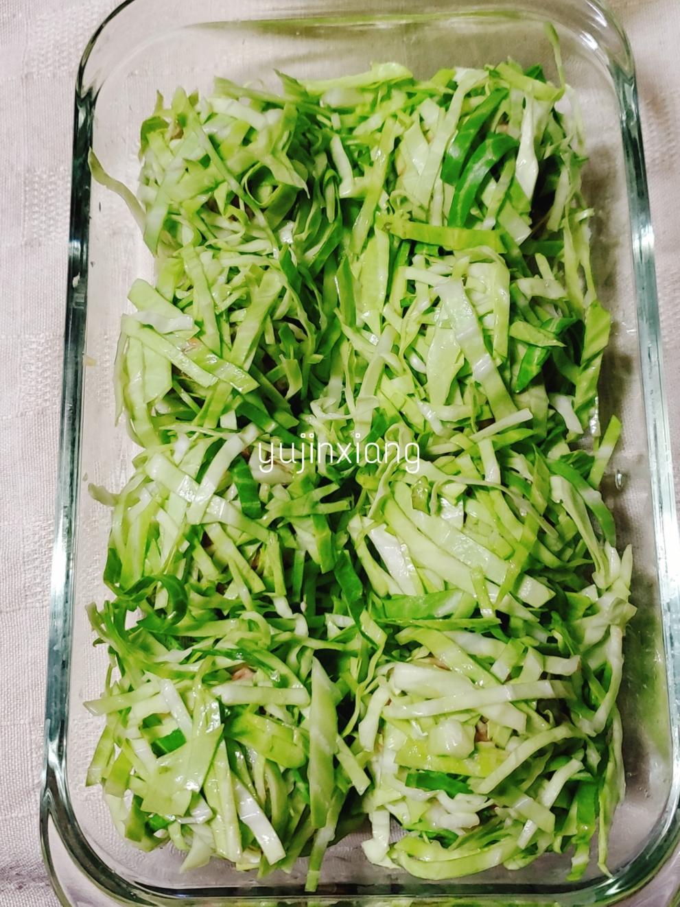 🔥受日本女性喜爱的包菜皮烧卖❗（健康减肥餐❗一吃就上瘾❗）的做法 步骤10